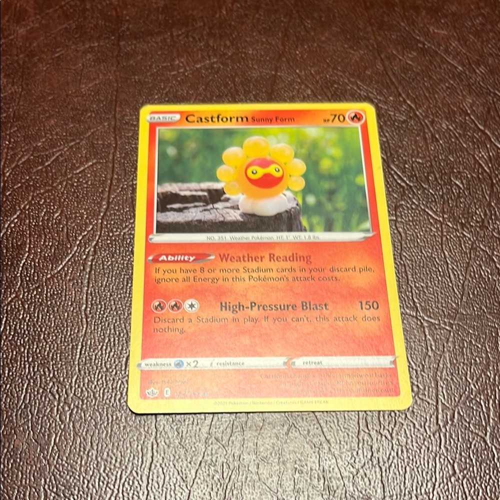 Castform Sunny Form Pokémon Card